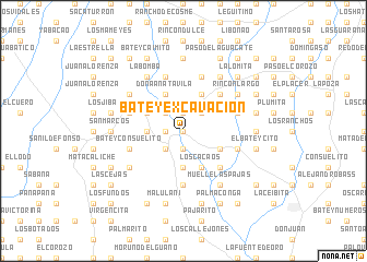 map of Batey Excavación