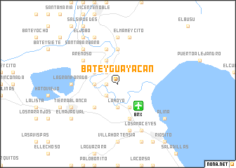 map of Batey Guayacán