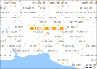 map of Batey La Dominicana