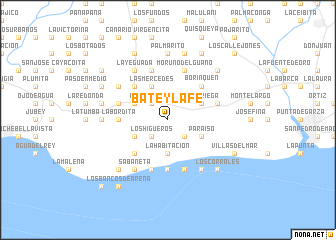 map of Batey La Fe