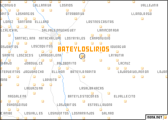 map of Batey Los Lirios