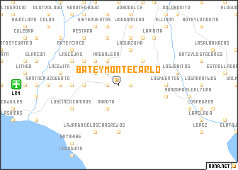 map of Batey Montecarlo