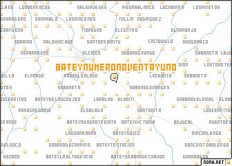 map of Batey Número Noventa y Uno