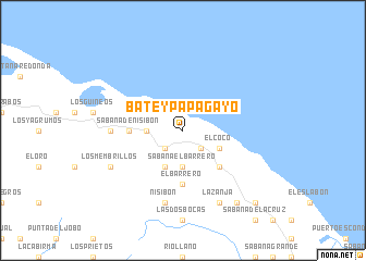 map of Batey Papagayo