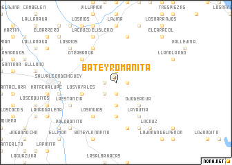 map of Batey Romanita