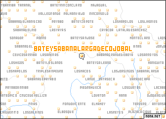 map of Batey Sabana Larga de Cojobal