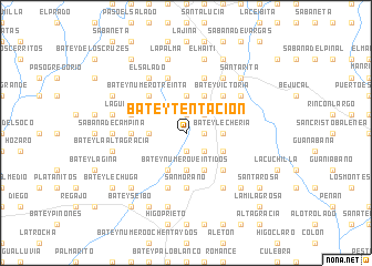 map of Batey Tentación