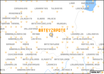 map of Batey Zapote