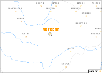 map of Batgaon