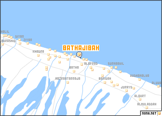 map of Baţḩāʼ Jibāh