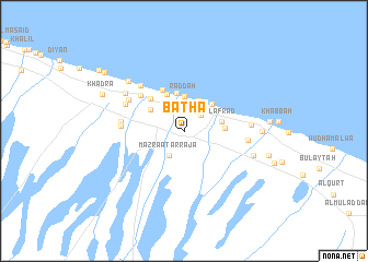 map of Baţḩāʼ