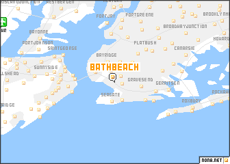 map of Bath Beach