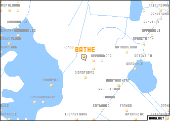 map of Ba Thê