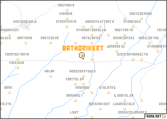 map of Báthorikert