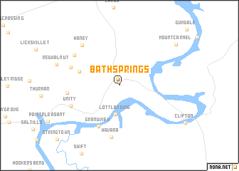 map of Bath Springs