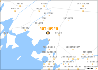 map of Båthusen