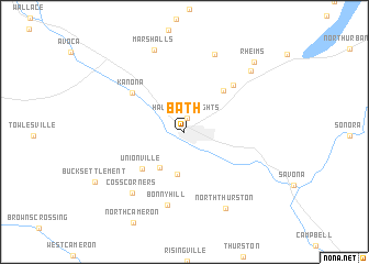 map of Bath