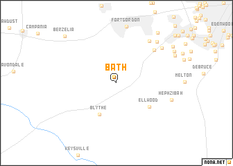 map of Bath