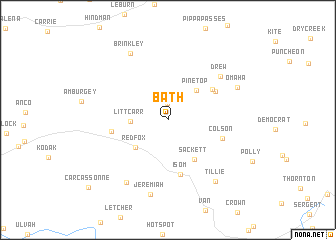 map of Bath