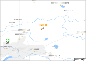 map of Bath