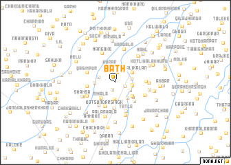 map of Bāth