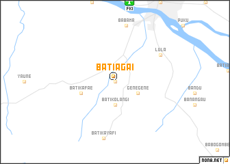 map of Batiagai