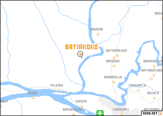 map of Batiakoko