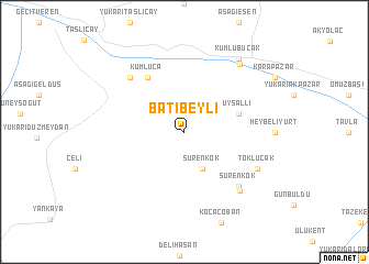 map of Batıbeyli