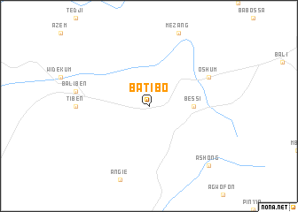 map of Batibo