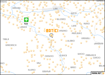 map of Batići