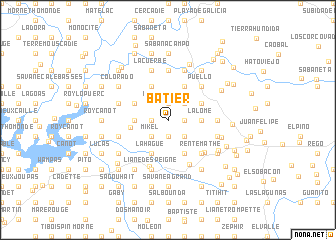 map of Batier