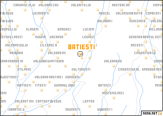 map of Bătieşti