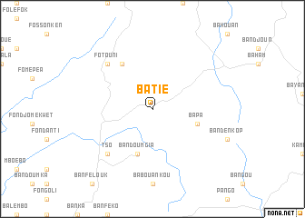 map of Batié