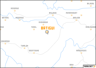 map of Batigui