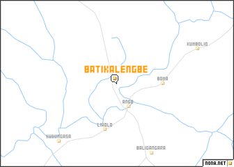 map of Batikalengbe