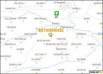 map of Batıkarakoç