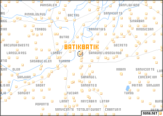 map of Batikbatik