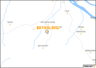 map of Batikolangi