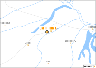 map of Batī Kowt