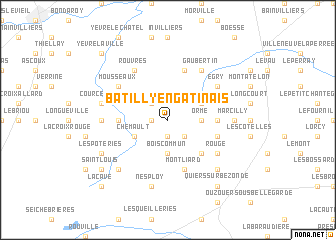 map of Batilly-en-Gâtinais