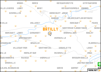 map of Batilly