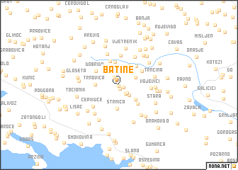 map of Batine