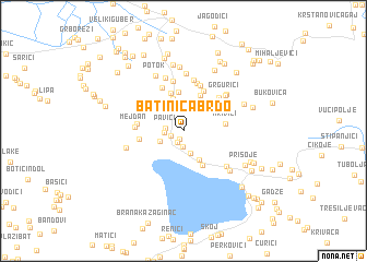 map of Batinića Brdo