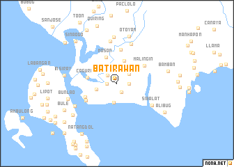 map of Batirawan