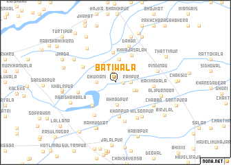 map of Batiwāla