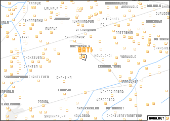 map of Bāti