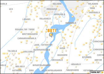 map of Bāti