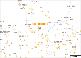 map of Batkovići
