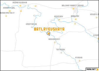 map of Batlayevskaya