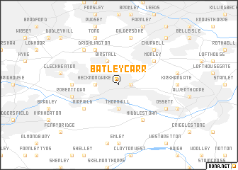 map of Batley Carr